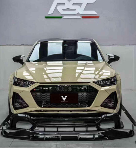 Audi RS6 & RS7 C8 2020-ON with Aftermarket Parts - Front Lip Carbon Fiber from Ventus Veloce
