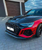 Audi RS3 8Y 2022-ON with Aftermarket Parts - V2 Style Front Lip Carbon Fiber from Ventus Veloce