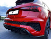 Audi RS3 8Y 2022-ON with Aftermarket Parts - Real Carbon Fiber Rear Diffuser & Canards from Ventus Veloce