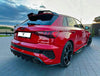 Audi RS3 8Y 2022-ON with Aftermarket Parts - Real Carbon Fiber Rear Diffuser & Canards from Ventus Veloce