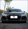 Audi R8 Gen 2 Facelift 2020 2021 2022 2023 with Aftermarket Parts - Front Lip Carbon Fiber / FRP from Ventus Veloce