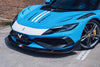 Ferrari 296 GTB GTS with Aftermarket Parts - Front Lip FRP / Carbon Fiber from Ventus Veloce