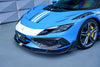 Ferrari 296 GTB GTS with Aftermarket Parts - Hood Bonnet FRP / Double-sided Carbon Fiber from Ventus Veloce