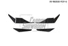 Audi R8 Gen 2 2020 2021 2022 2023 with Aftermarket Parts - Front Canards Carbon Fiber from Ventus Veloce