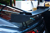 Audi R8 Gen 2 2017 2018 2019 2020 2021 2022 2023 with Aftermarket Parts - GT V2 Style Rear Wing Dry Pre-preg Carbon Fiber from Ventus Veloce