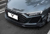 Audi R8 Gen 2 2020 2021 2022 2023 with Aftermarket Parts - Front Canards Carbon Fiber from Ventus Veloce