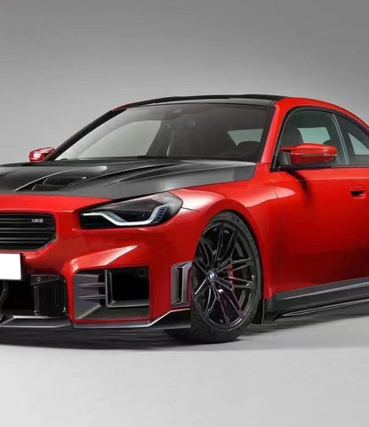 BMW M2C M2 G87 2023-ON with Aftermarket Parts - Front Side Vent Canards Trim Pre-preg Carbon Fiber from Ventus Veloce