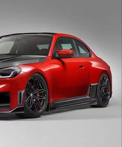 BMW M2C M2 G87 2023-ON with Aftermarket Parts - V1 Side Skirts Pre-preg Carbon Fiber from Ventus Veloce
