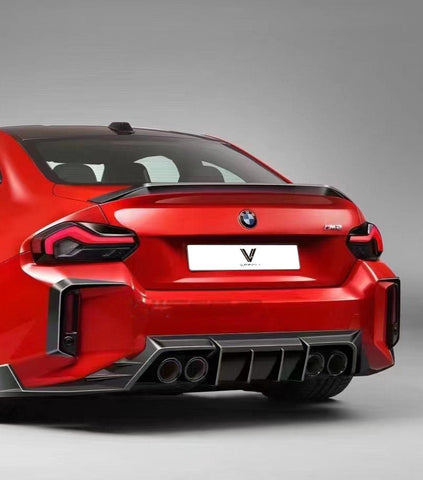 BMW M2C M2 G87 2023-ON & 2 Series M240i 230i G42 2022-ON with Aftermarket Parts - Rear Spoiler Pre-preg Carbon Fiber from Ventus Veloce
