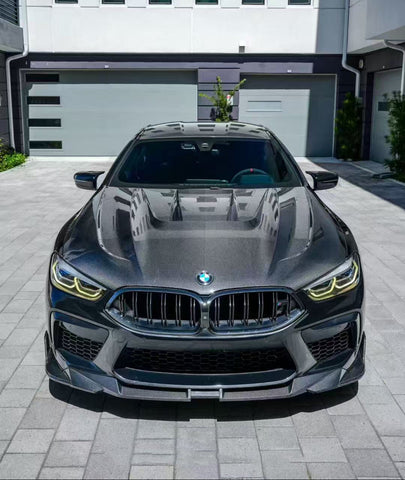 BMW M8 M8C F91 F92 F93 2019-ON with Aftermarket Parts - PT Hood Trim Pre-preg Carbon Fiber from Ventus Veloce
