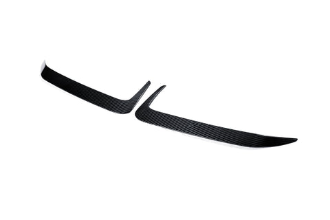BMW X6 M60I xDrive40i G06 (Fits Pre-LCI & LCI) 2020-ON with Aftermarket Parts - PT Rear Bumper Upper Valences Pre-preg Carbon Fiber from Ventus Veloce