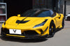 Ferrari F8 Tributo Spider 2020 2021 2022 2023 with Aftermarket Parts - Front Air Intake Trim Pre-preg Carbon Fiber from Ventus Veloce