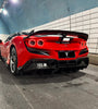 Ferrari F8 Tributo Spider 2020 2021 2022 2023 with Aftermarket Parts - Rear Diffuser & Canards Carbon Fiber from Ventus Veloce