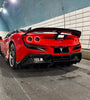 Ferrari F8 Tributo Spider 2020 2021 2022 2023 with Aftermarket Parts - Rear Diffuser & Canards Carbon Fiber from Ventus Veloce