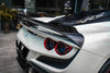 Ferrari F8 Tributo Spider 2020 2021 2022 2023 with Aftermarket Parts - Rear Spoiler Wing Pre-preg Carbon Fiber from Ventus Veloce