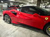 Ferrari F8 Tributo Spider 2020 2021 2022 2023 with Aftermarket Parts - Side Skirts Pre-preg Carbon Fiber from Ventus Veloce