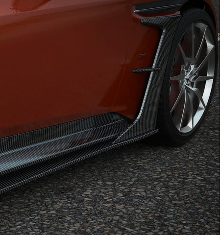 Aston Martin DB11 V8 V12 2017 2018 2019 2020 2021 2022 2023 with Aftermarket Parts - Fender Trim Carbon Fiber from Ventus Veloce