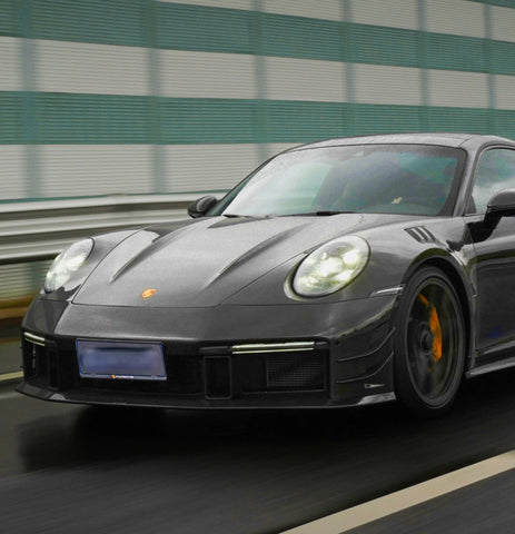 Porsche 911 992.1 Carerra Base/S/T/4/4S/Targa 4/Targa 4S/GTS/GT3/Turbo/Turbo S 2020 2021 2022 2023 2024 & 911 992.2 Carerra Base/S/T/4/4S/Targa 4/Targa 4S/GTS/Turbo/Turbo S 2025-ON with Aftermarket Parts - Front Bumper Carbon Fiber from Ventus Veloce