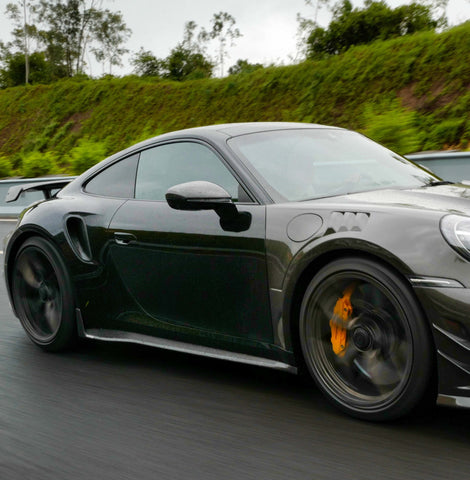 Porsche 911 992.1 Turbo/Turbo S 2020 2021 2022 2023 2024 2025 with Aftermarket Parts - Side Skirts Carbon Fiber from Ventus Veloce