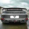 Porsche 911 992.1 Turbo/Turbo S 2020 2021 2022 2023 2024 2025 with Aftermarket Parts - Rear Bumper & Diffuser Carbon Fiber from Ventus Veloce