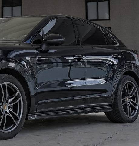 Porsche Cayenne 9Y0 9Y0.1 9Y0.2 Coupe 9Y3 9Y3.1 9Y3.2 Base/S/Turbo/E-Hybrid 2019-ON with Aftermarket Parts - Side Skirts Pre-preg Carbon Fiber from Ventus Veloce