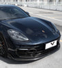 Porsche Panamera 971.2 RWD/Base/4/4S 2021 2022 2023 (base bumper only) with Aftermarket Parts - Front Bumper Trim Pre-preg Carbon Fiber from Ventus Veloce