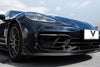 Porsche Panamera 971.2 RWD/Base/4/4S 2021 2022 2023 (base bumper only) with Aftermarket Parts - Front Lip Pre-preg Carbon Fiber from Ventus Veloce