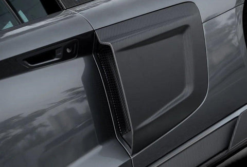 Audi R8 Gen 2 2020 2021 2022 2023 with Aftermarket Parts - Side Blades Carbon Fiber from Ventus Veloce