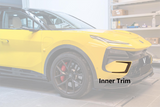 Lotus Eletre 2023 2024 with Aftermarket Parts - PK Style Front Bumper Outer & Inner Trim Pre-preg Carbon Fiber from Ventus Veloce