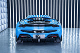 Ferrari 296 GTB with Aftermarket Parts - Rear Engine Cover FRP / Double-sided Carbon Fiber from Ventus Veloce