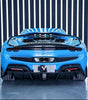 Ferrari 296 GTB GTS with Aftermarket Parts - Rear Diffuser FRP / Carbon Fiber from Ventus Veloce
