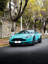 Aston Martin DB11 V8 V12 2017 2018 2019 2020 2021 2022 2023 with Aftermarket Parts - Lower & Upper Lip Carbon Fiber from Ventus Veloce