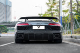 Audi R8 Gen 2 2020 2021 2022 2023 with Aftermarket Parts - Rear Diffuser Carbon Fiber from Ventus Veloce