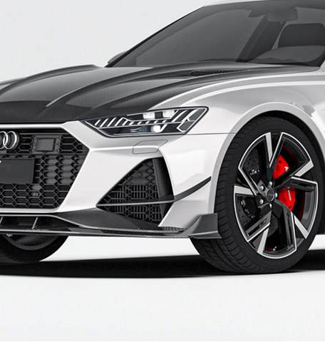 Audi RS6 & RS7 C8 2020-ON with Aftermarket Parts - Front Canards Carbon Fiber from Ventus Veloce