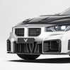 BMW M2CS M2 G87 2023-ON with Aftermarket Parts - Front Side Intake Vent Replacement Trim Dry Pre-preg Carbon Fiber from Ventus Veloce