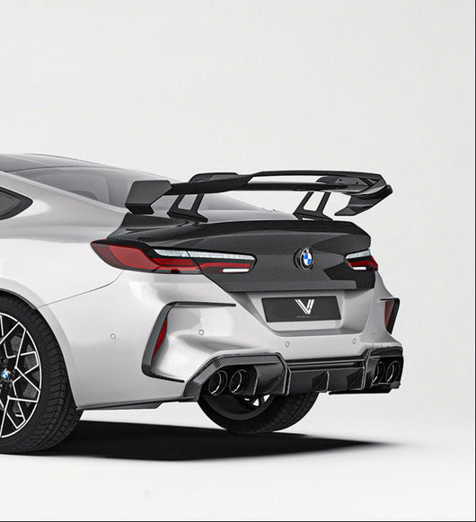 BMW M8 M8C F91 F92 F93 2019-ON with Aftermarket Parts - PT Rear Diffuser Pre-preg Carbon Fiber from Ventus Veloce