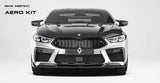 BMW M8 M8C F91 F92 F93 2019-ON with Aftermarket Parts - PT Front Lip & Bumper Trim Pre-preg Carbon Fiber from Ventus Veloce