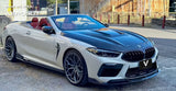 BMW M8 M8C F91 F92 F93 2019-ON with Aftermarket Parts - PT Front Lip & Bumper Trim Pre-preg Carbon Fiber from Ventus Veloce