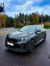 BMW X5 M60i xDrive50e x/sDrive40i G05 (Fits Both Pre-LCI & LCI) 2020-ON & X5M X5MC F95 (Fits Both Pre-LCI & LCI) 2020-ON & X6 M60I xDrive40i G06 (Fits Pre-LCI & LCI) 2020-ON & X6M X6MC F96 (Fits Pre-LCI & LCI) 2020-ON with Aftermarket Parts - PT Side Skirts Pre-preg Pre-preg Carbon Fiber from Ventus Veloce