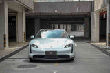 Porsche Taycan & Cross Turismo Base/4/4S/GTS  2020 2021 2022 2023 2024 with Aftermarket Parts - Front Lip Pre-preg Carbon Fiber from Ventus Veloce