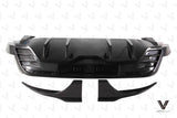 Porsche Taycan & Cross Turismo Base/4/4S/GTS  2020 2021 2022 2023 2024 with Aftermarket Parts - Rear Diffuser Pre-preg Carbon Fiber from Ventus Veloce