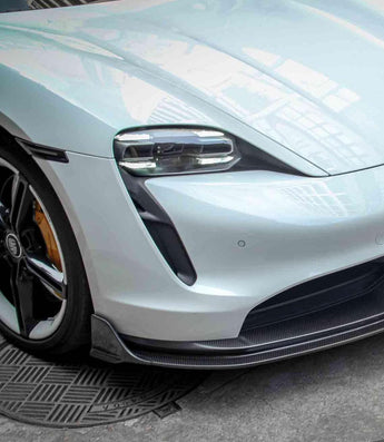 Porsche Taycan & Cross Turismo Base/4/4S/GTS 2020-ON with Aftermarket Parts - Real Carbon Fiber Upper Valences from Ventus Veloce