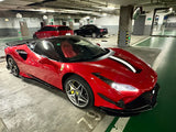 Ferrari F8 Tributo Spider 2020 2021 2022 2023 with Aftermarket Parts - Front Air Intake Trim Pre-preg Carbon Fiber from Ventus Veloce