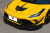 Ferrari F8 Tributo Spider 2020 2021 2022 2023 with Aftermarket Parts - Front Headlight Vent Trims Pre-preg Carbon Fiber from Ventus Veloce