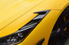 Ferrari F8 Tributo Spider 2020 2021 2022 2023 with Aftermarket Parts - Front Headlight Vent Trims Pre-preg Carbon Fiber from Ventus Veloce