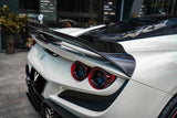 Ferrari F8 Tributo Spider 2020 2021 2022 2023 with Aftermarket Parts - Rear Spoiler Wing Pre-preg Carbon Fiber from Ventus Veloce
