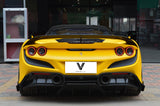 Ferrari F8 Tributo Spider 2020 2021 2022 2023 with Aftermarket Parts - Rear Spoiler Wing Pre-preg Carbon Fiber from Ventus Veloce