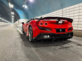 Ferrari F8 Tributo Spider 2020 2021 2022 2023 with Aftermarket Parts - Rear Spoiler Wing Pre-preg Carbon Fiber from Ventus Veloce