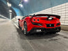 Ferrari F8 Tributo Spider 2020 2021 2022 2023 with Aftermarket Parts - Rear Spoiler Wing Pre-preg Carbon Fiber from Ventus Veloce