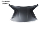 Lotus Emira 3.6 V6 2.0 Four-cylinder 2022-ON with Aftermarket Parts - Hood Pre-preg Carbon Fiber from Ventus Veloce